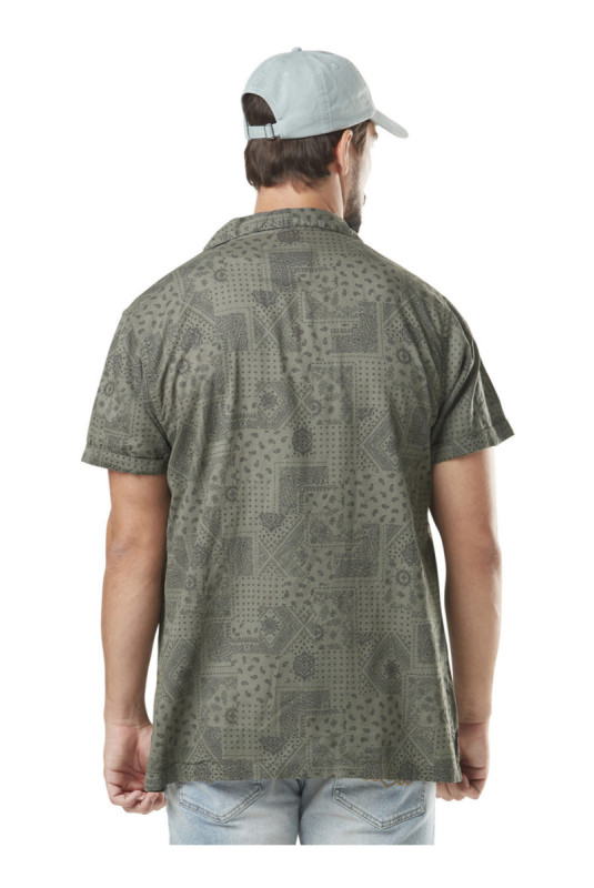 Chemise Paisley manches courtes