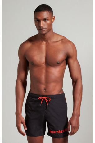 Short de bain print logo Bikkembergs