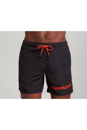 Short de bain print logo Bikkembergs