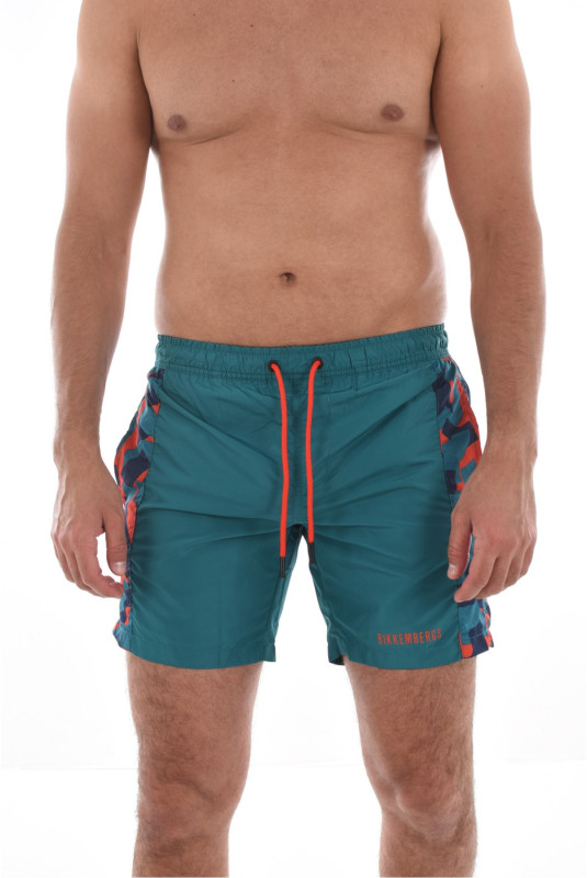 Short de bain bandes motifs Bikkembergs