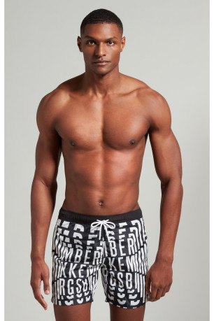 Short de bain all over logo Bikkembergs