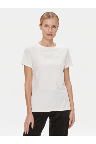 TShirt MC coton strassé Guess jeans