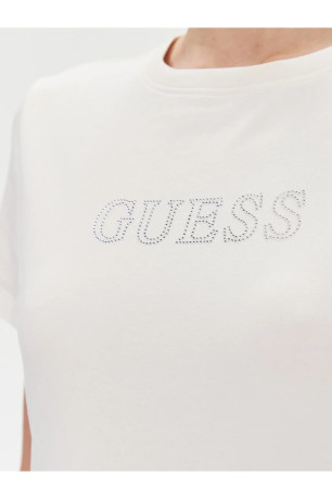 TShirt MC coton strassé Guess jeans
