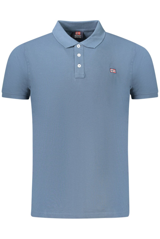 POLO À MANCHES COURTES POUR HOMMES NORVÈGE 1963 BLEU NORWAY 1963