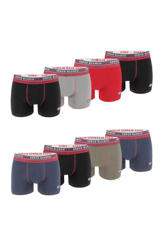 Lot de 8 boxers Serge blanco