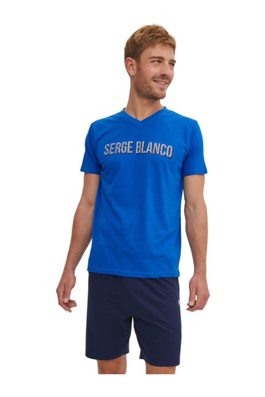 Ensemble de pyjama manches courtes Serge blanco