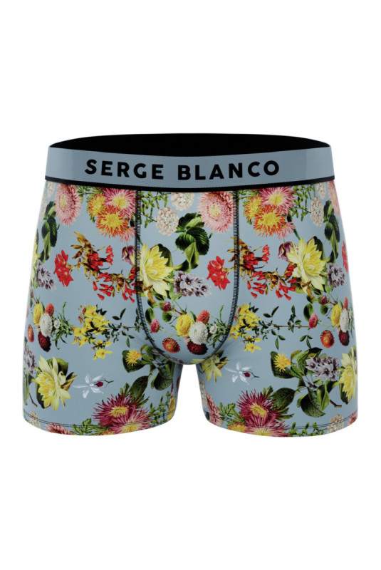 Lot de 3 boxers fleurs vintage Serge blanco