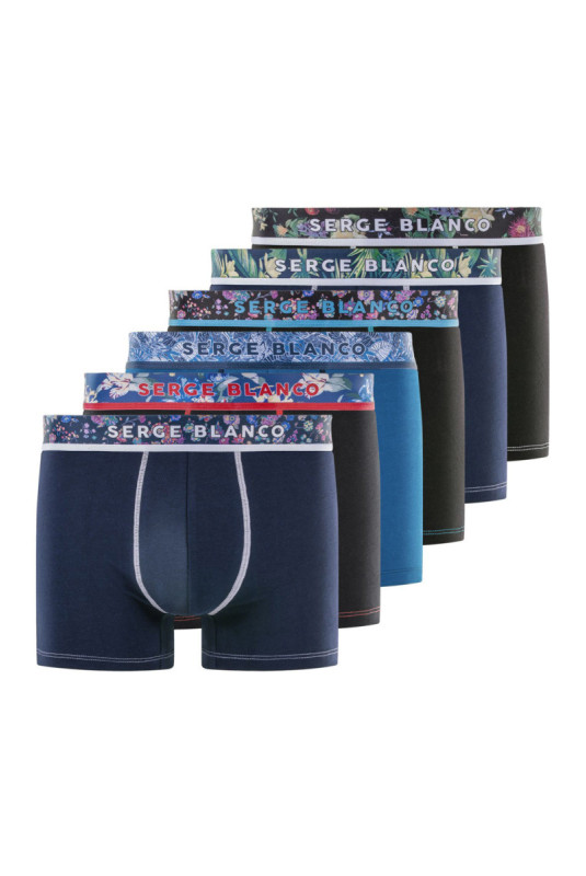 Lot de 6 boxers Serge blanco