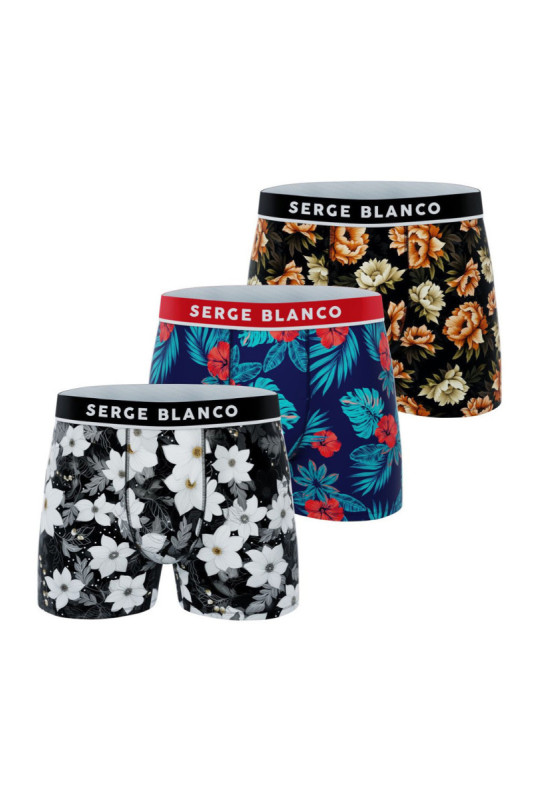 Lot de 3 boxers Serge blanco