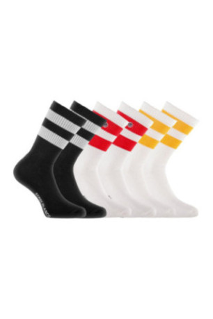 Lot de 6 paires de chaussettes Crew Serge blanco