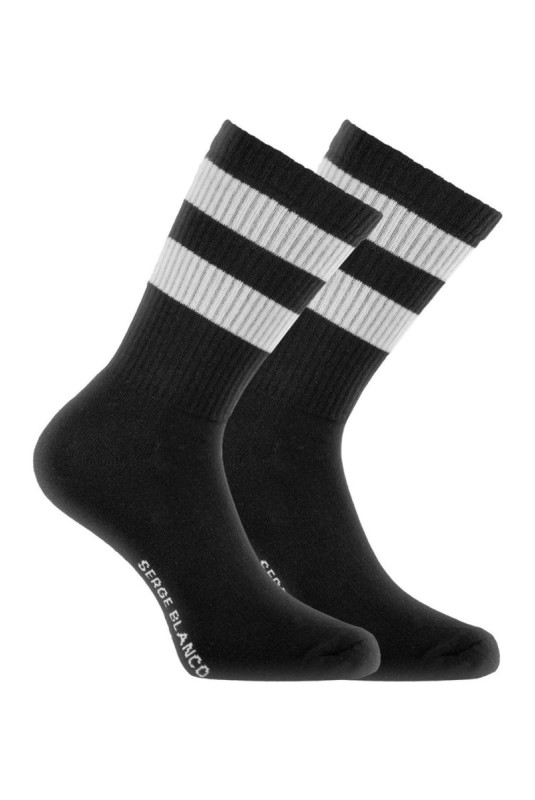 Lot de 6 paires de chaussettes Crew Serge blanco
