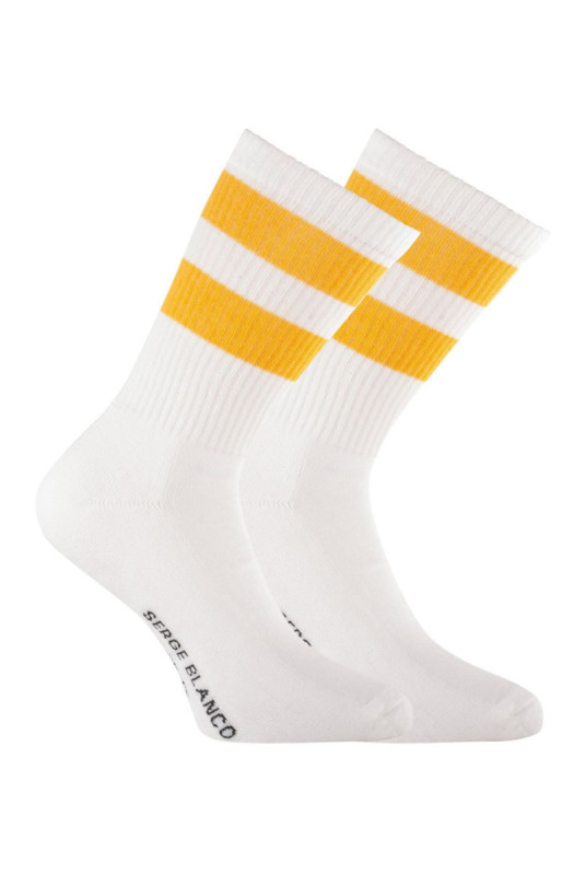 Lot de 6 paires de chaussettes Crew Serge blanco