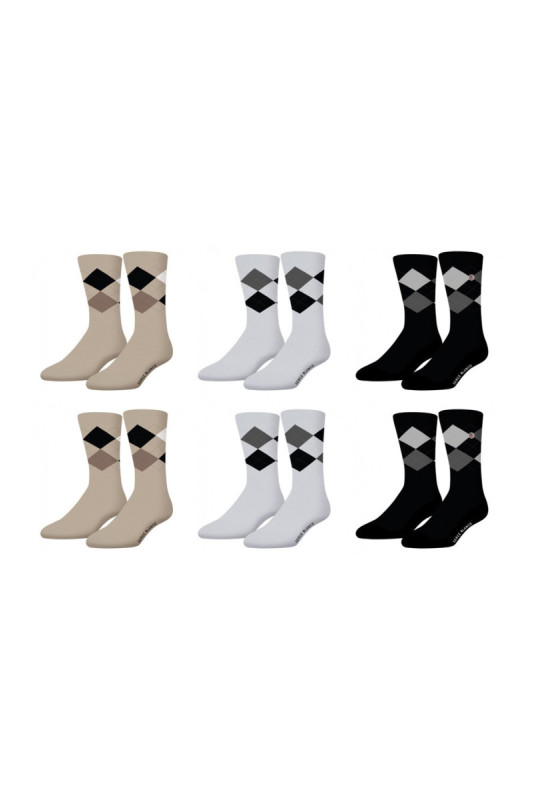 Lot de 6 paires de chaussettes Losan Serge blanco