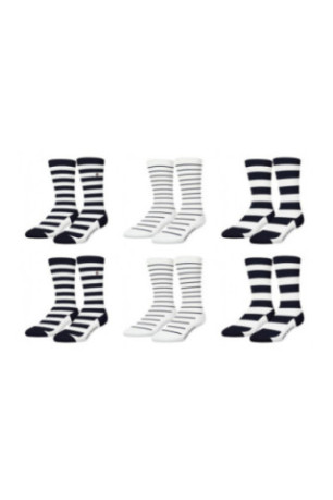 Lot de 6 paires de chaussettes Marin Serge blanco