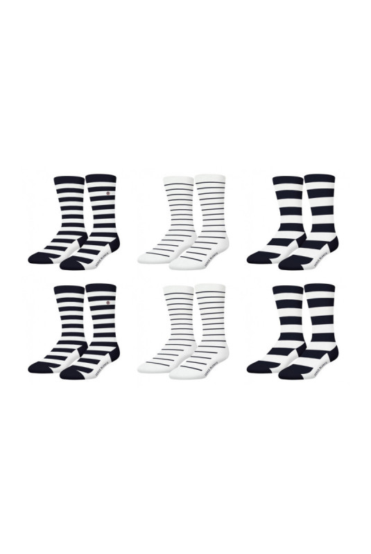 Lot de 6 paires de chaussettes Marin Serge blanco