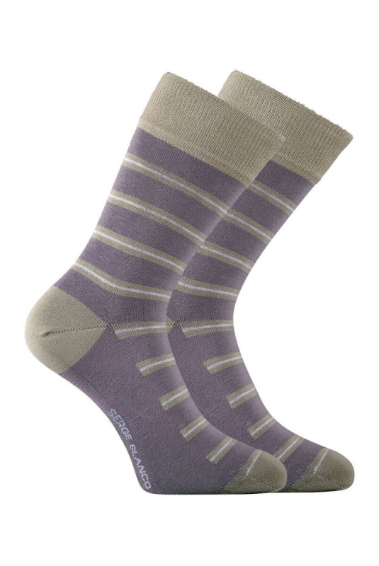 Lot de 6 paires de chaussettes Imprimé Serge blanco