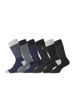 Lot de 6 paires de chaussettes Serge blanco