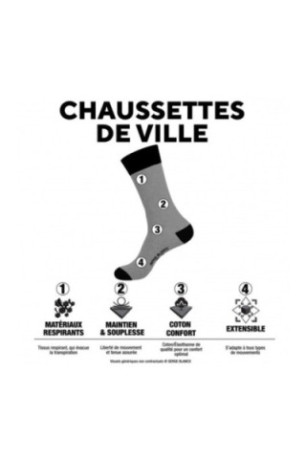 Lot de 6 paires de chaussettes Serge blanco