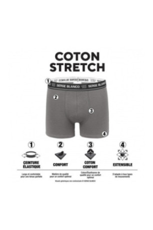 Lot de 4 boxers Serge blanco