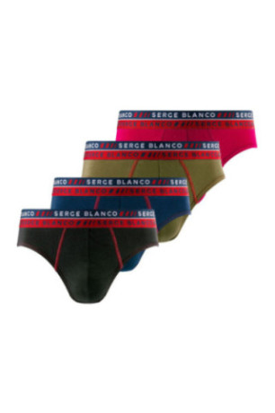 Lot de 4 slips unis Serge blanco