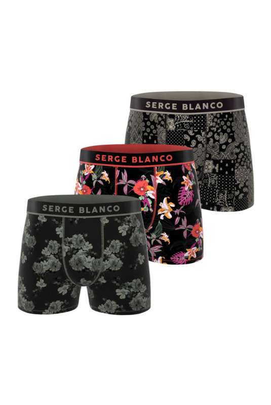 Lot de 3 boxers Serge blanco