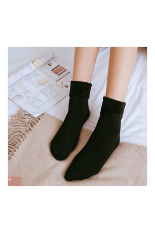 Chaussettes Thermiques avec intérieur Polaire - Taille Unique - Noir SHOP STORY