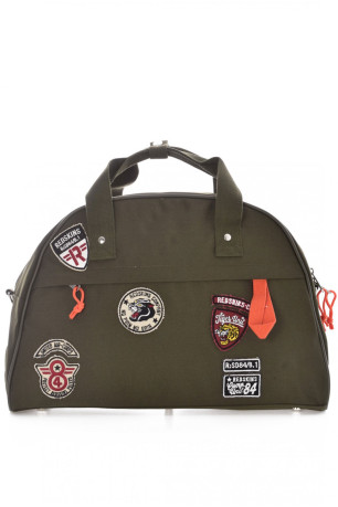 Sac à main toile logo patché Redskins