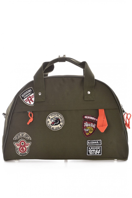 Sac à main toile logo patché Redskins