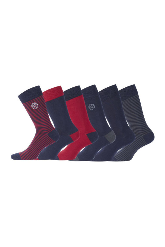 Lot de 6 paires de chaussettes Serge blanco