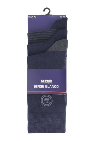 Lot de 6 paires de chaussettes Serge blanco