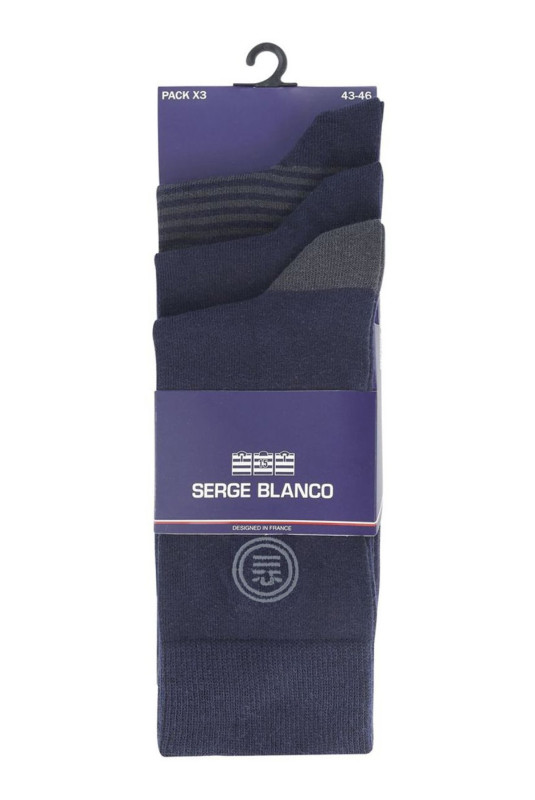 Lot de 6 paires de chaussettes Serge blanco