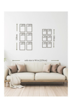 Peinture décorative sur toile (6 pièces) - Multicolore