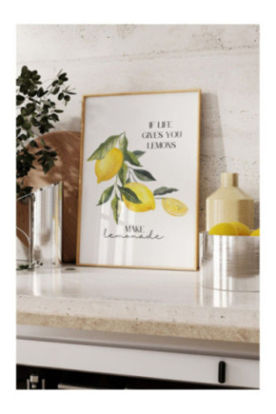 Tableau encadré décoratif - Multicolore