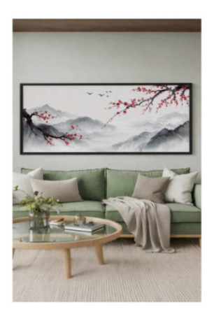 Tableau encadré décoratif - Multicolore