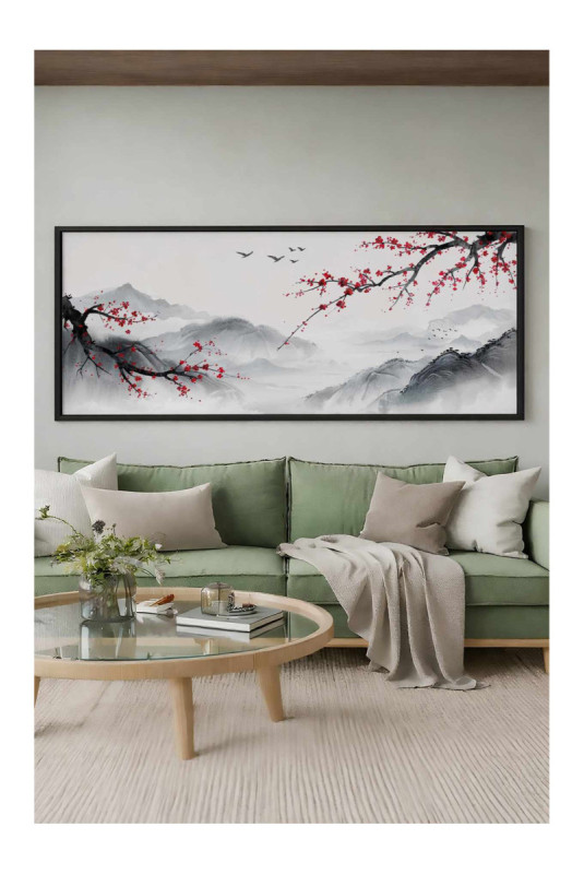Tableau encadré décoratif - Multicolore