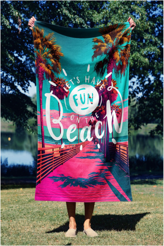Serviette de plage - Multicolore