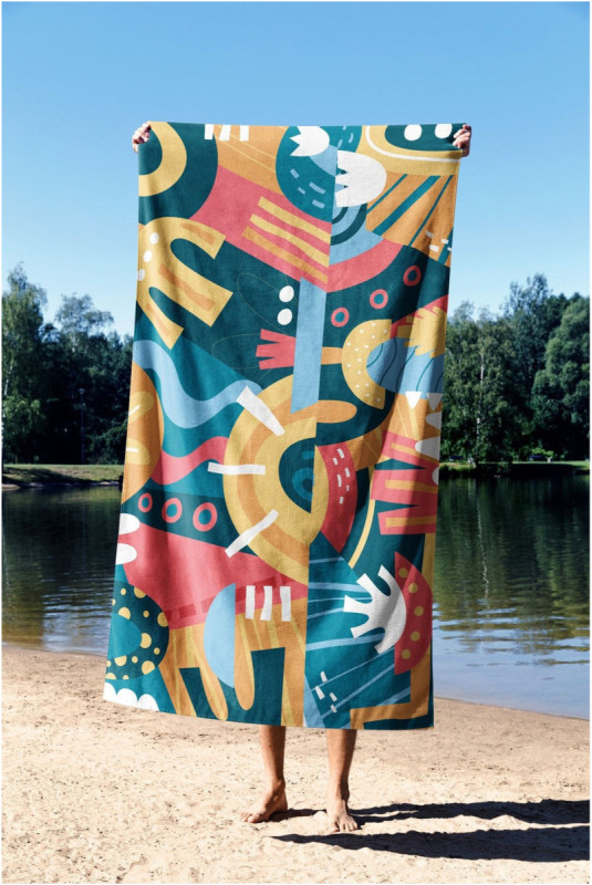 Serviette de plage - Multicolore