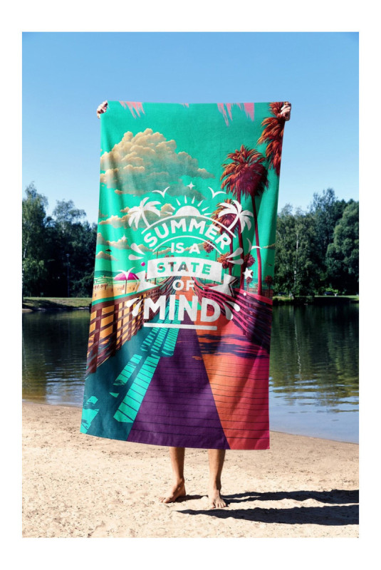 Serviette de plage - Multicolore