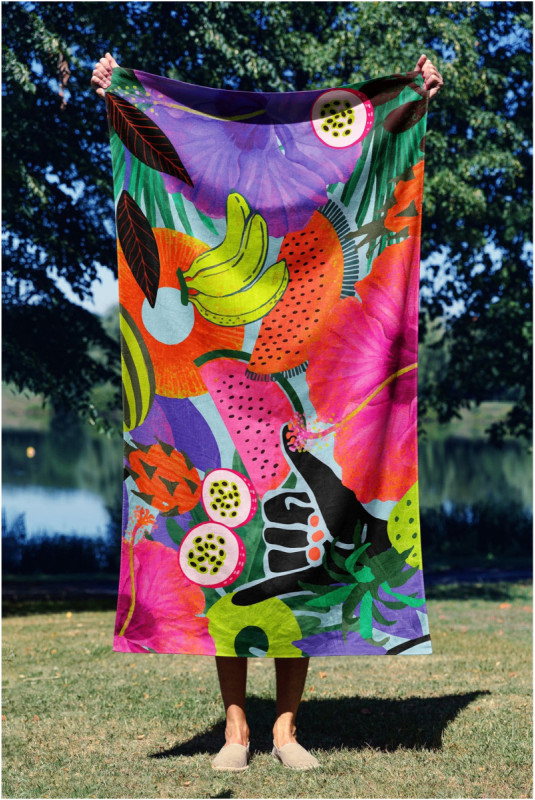 Serviette de plage - Multicolore