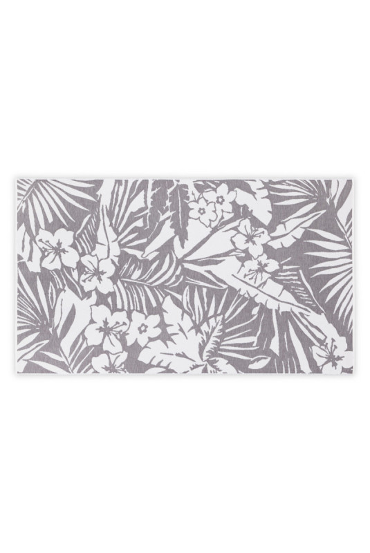 Fouta (Serviette de plage) - Gris Blanc