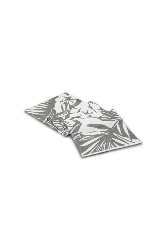 Fouta (Serviette de plage) - Gris Blanc