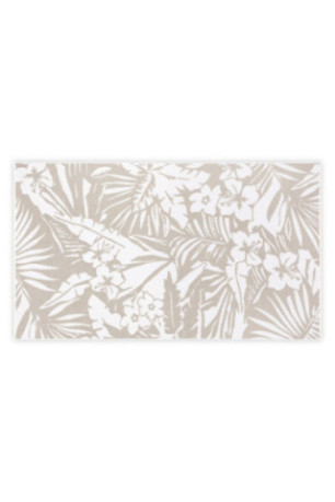 Fouta (Serviette de plage) - Brun clair Blanc