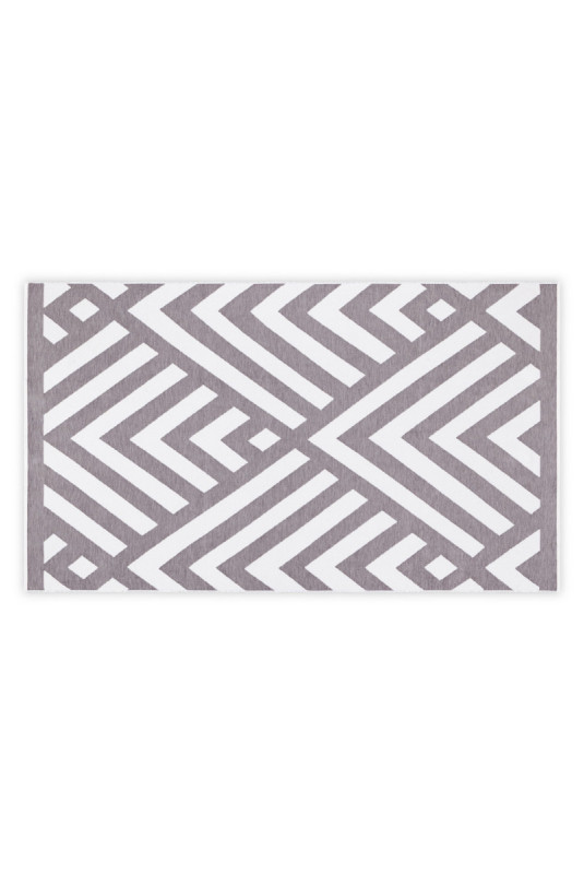 Fouta (Serviette de plage) - Gris Blanc