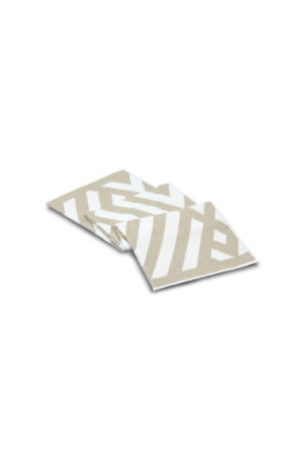 Fouta (Serviette de plage) - Gris chaud Blanc