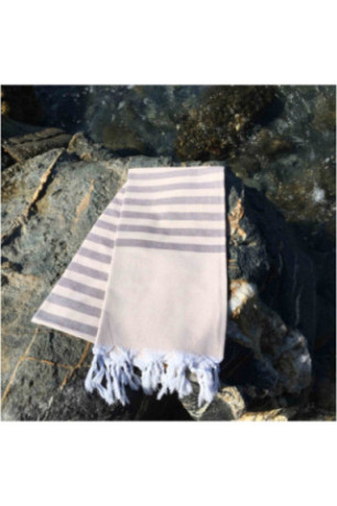 Fouta (Serviette de plage) - Brun