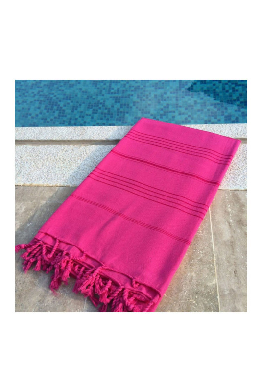 Fouta (Serviette de plage) - Fuchsia