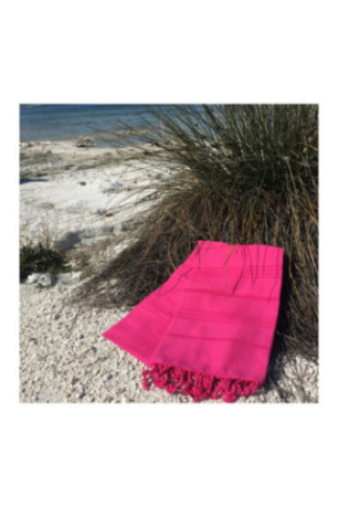 Fouta (Serviette de plage) - Fuchsia
