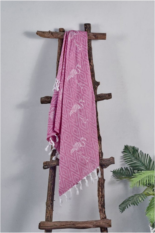 Fouta (Serviette de plage) - Fuchsia