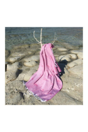 Fouta (Serviette de plage) - Fuchsia
