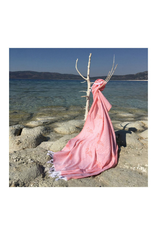 Fouta (Serviette de plage) - Saumon